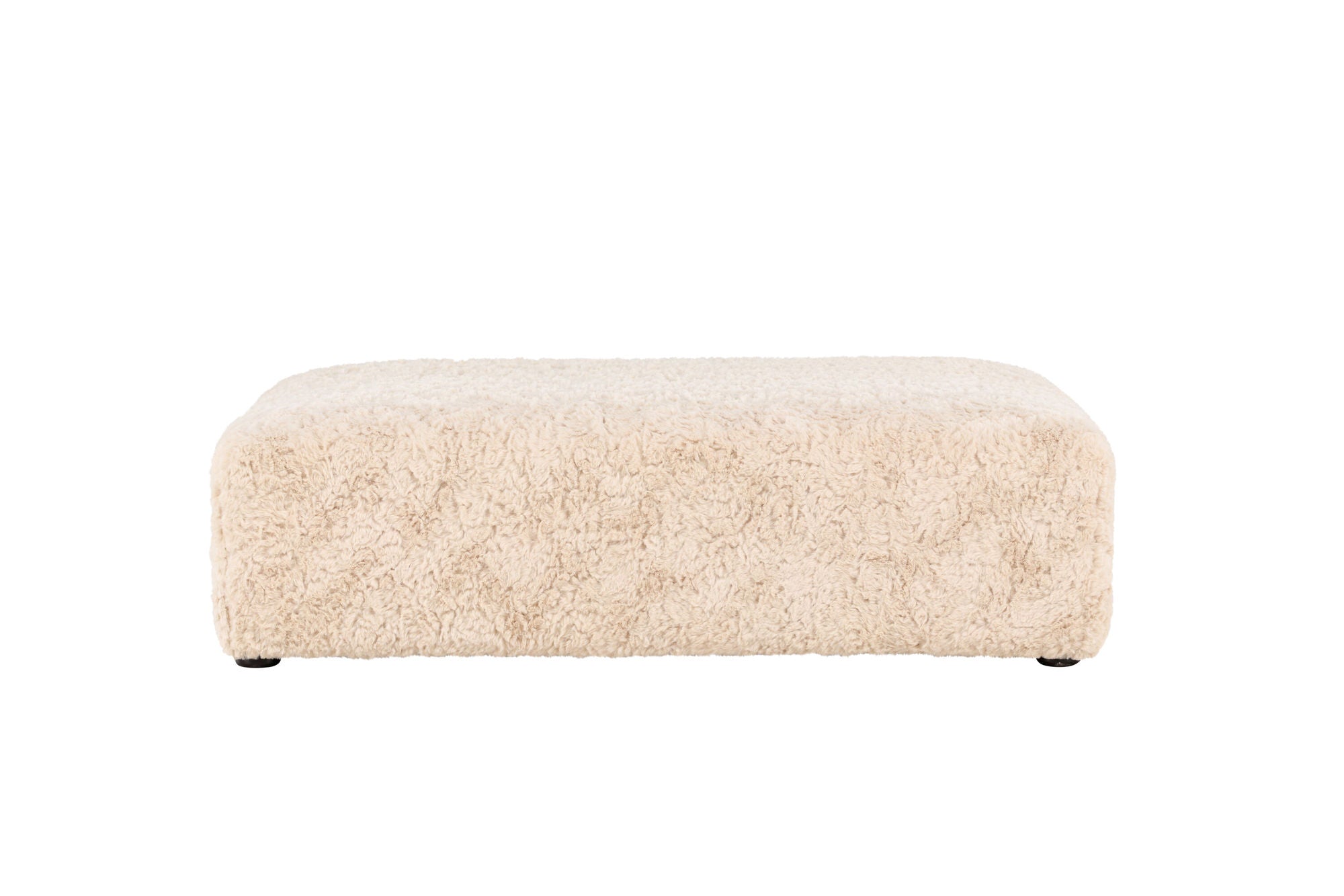 Vind Frankie Pouf 100*100 - Beige Faux fur  /  FSC 100%