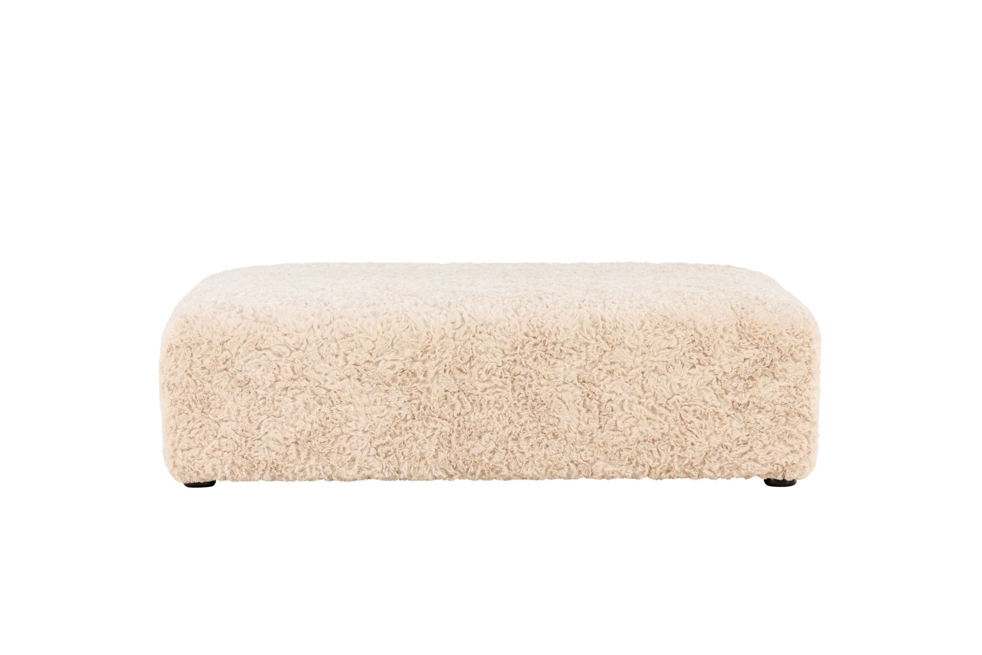 Vind Frankie Pouf 100*100 - Beige Faux fur  /  FSC 100%