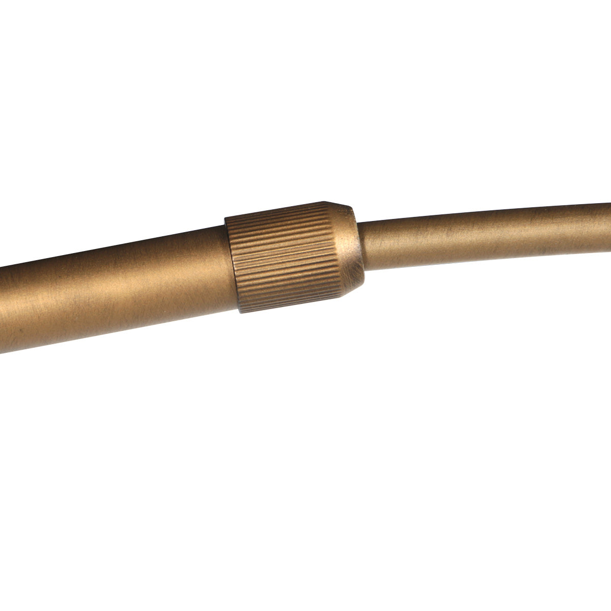Buelampe Vela Lino 4674BR i bronze med sort tekstilskærm Ø60 cm