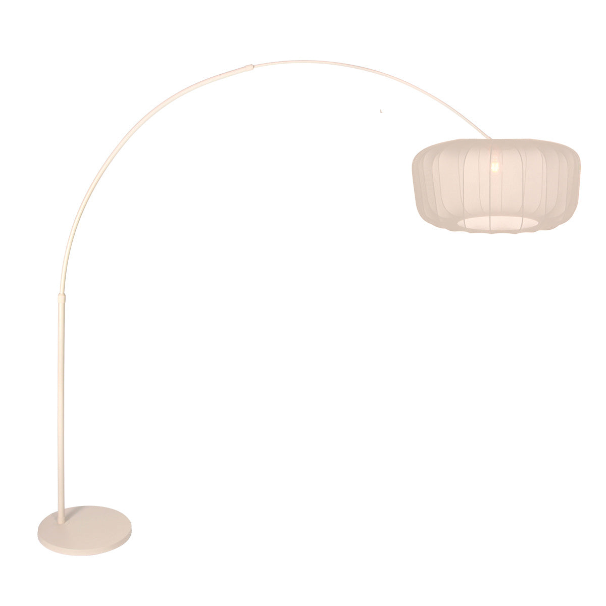 Buelampe Vela Lino 4678CR creme med beige-creme tekstilskærm