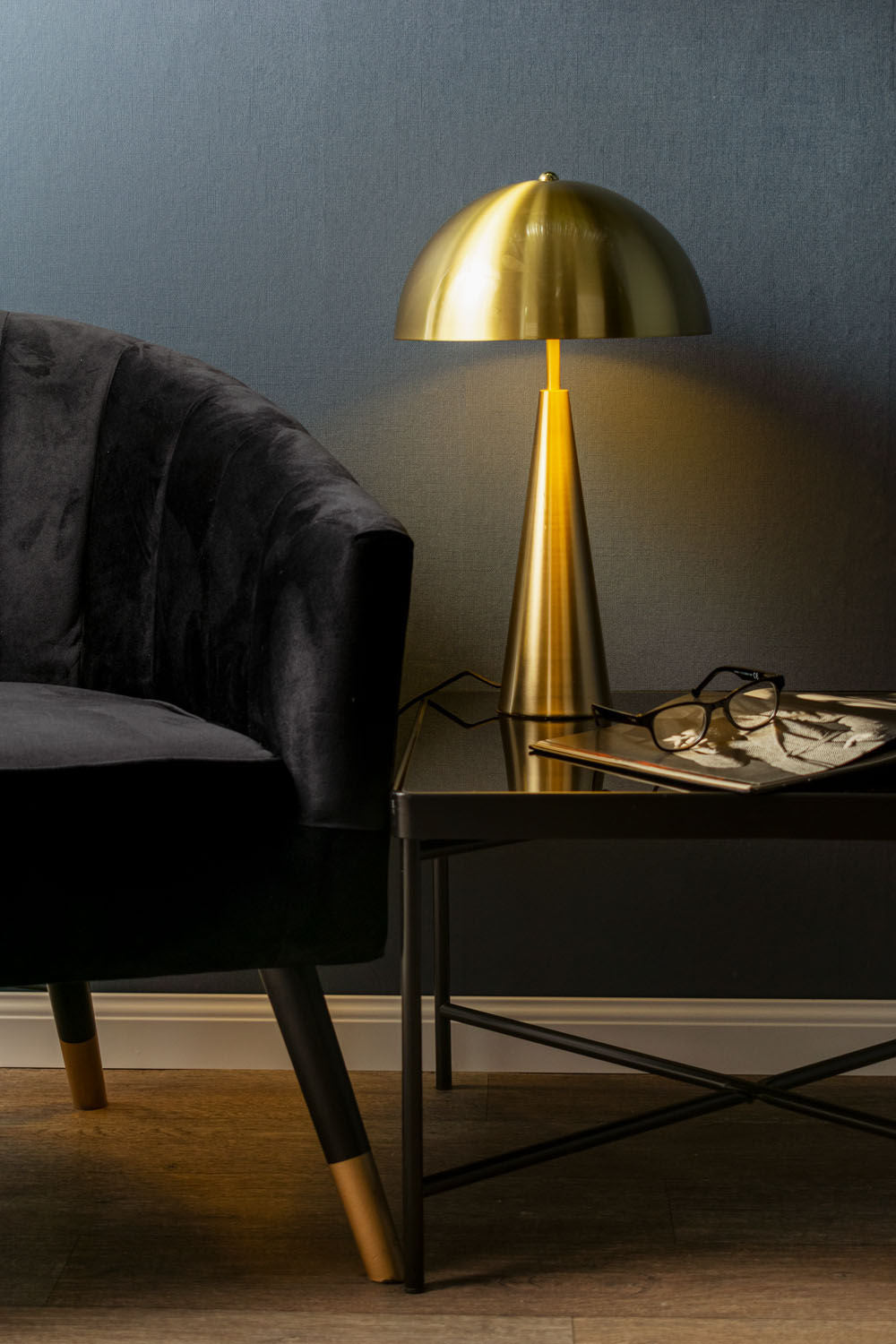 LEITMOTIV Table Lamp Sublime metal brushed gold