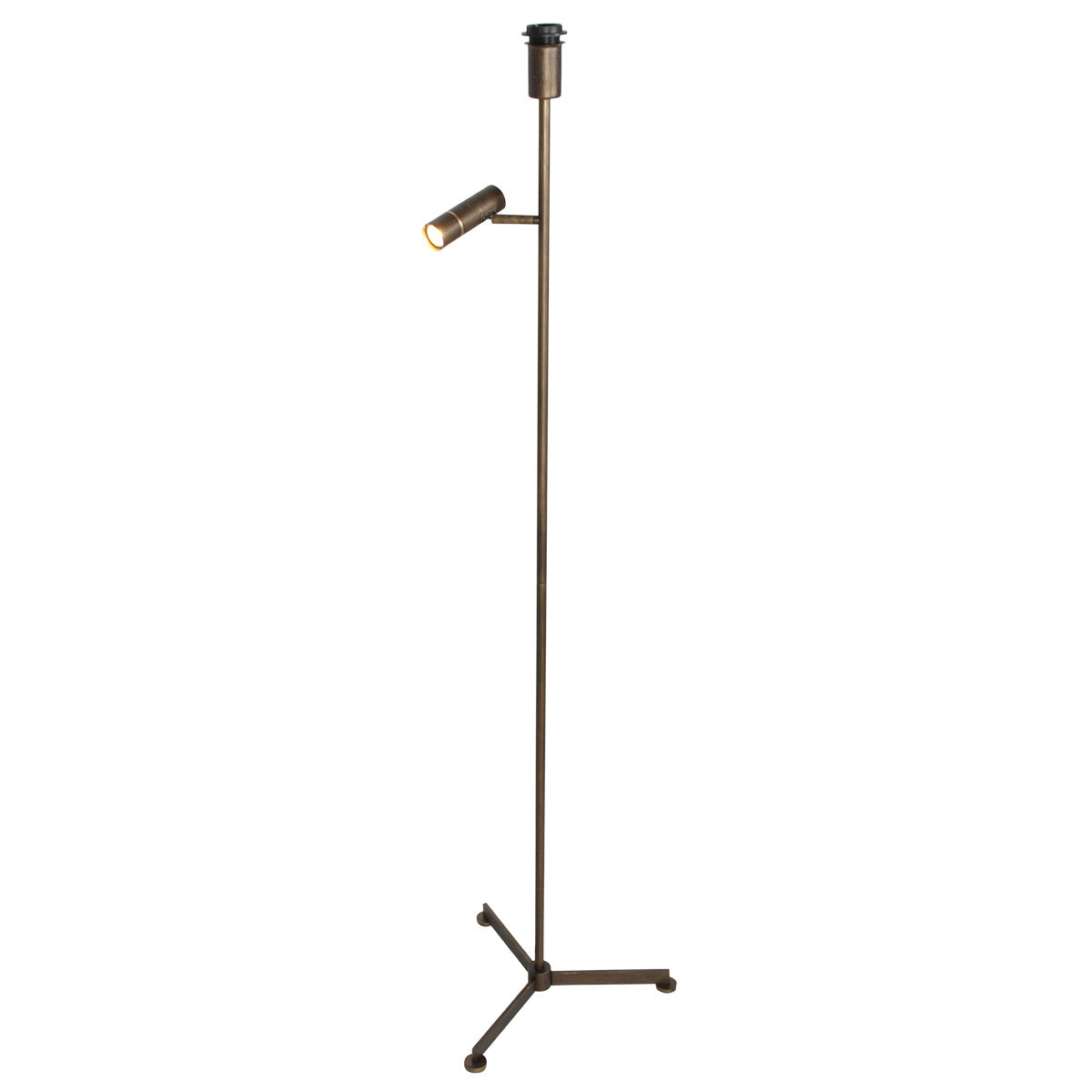 Gulvlampe Stang 4741BR bronzefarvet gulvlampe med læselampe og E27-fatning