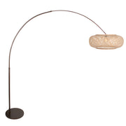Buet gulvlampe Maze Natural 4768CA cacao med bambusskærm Ø60 cm