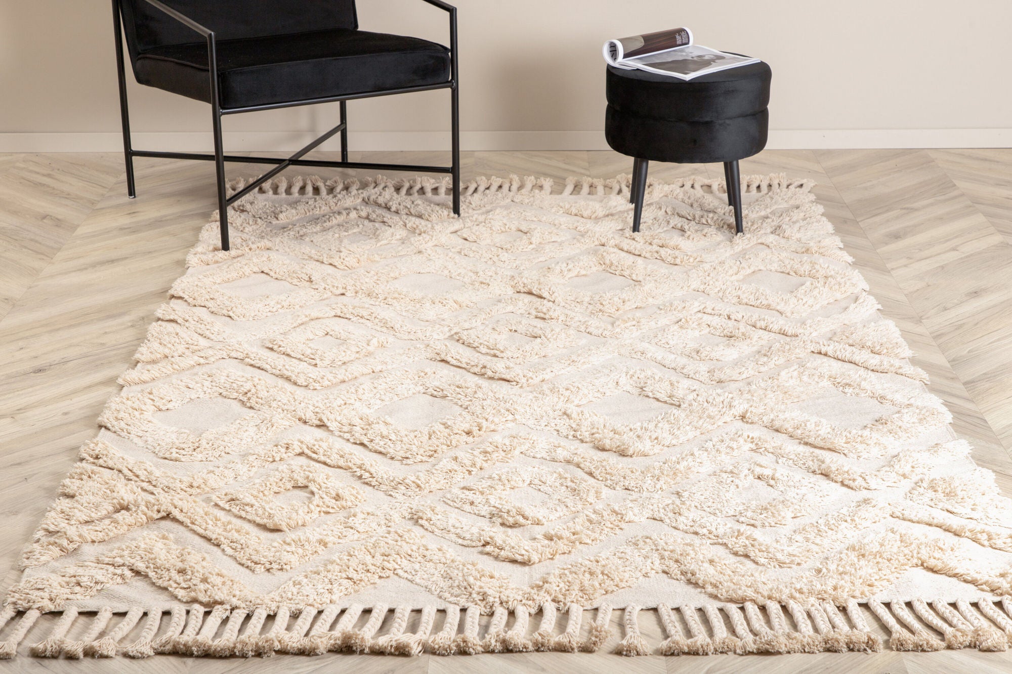 Venture Home Hilma Cotton - 200*300- -Rectangular-Offwhite