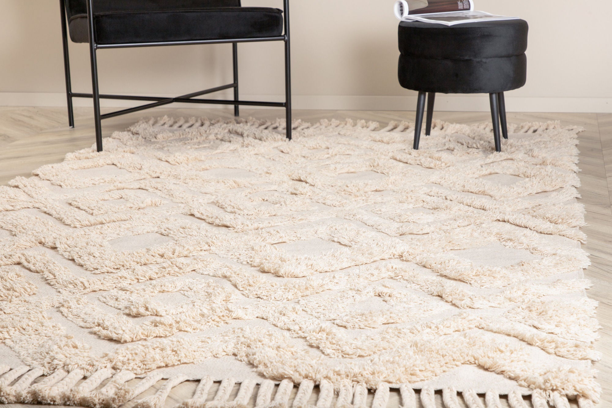 Venture Home Hilma Cotton - 200*300- -Rectangular-Offwhite