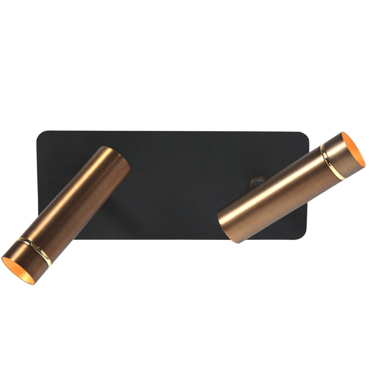 Væglampe Lumo 4851BR - 2-lyset spot med varme bronzefarvede accenter