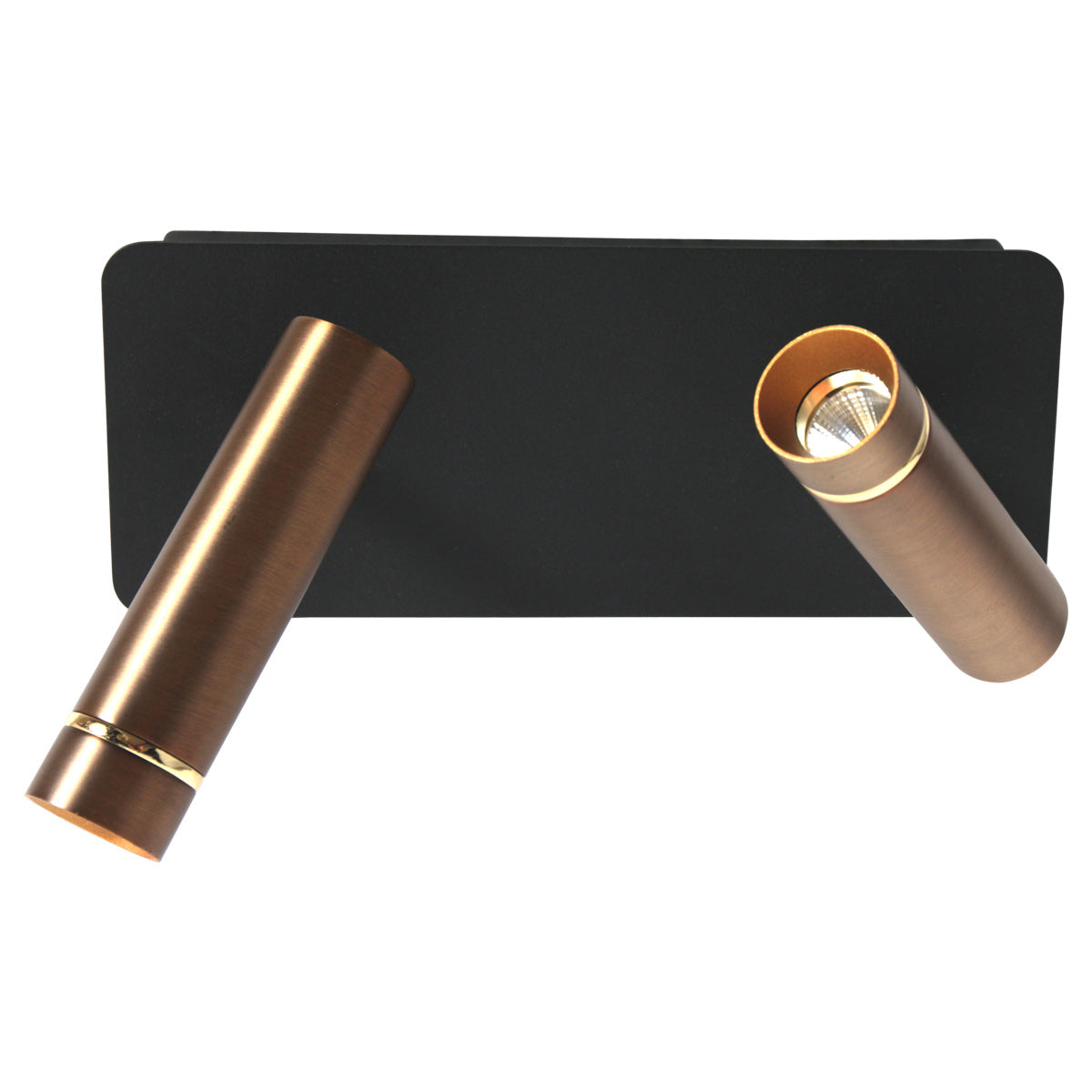 Væglampe Lumo 4851BR - 2-lyset spot med varme bronzefarvede accenter