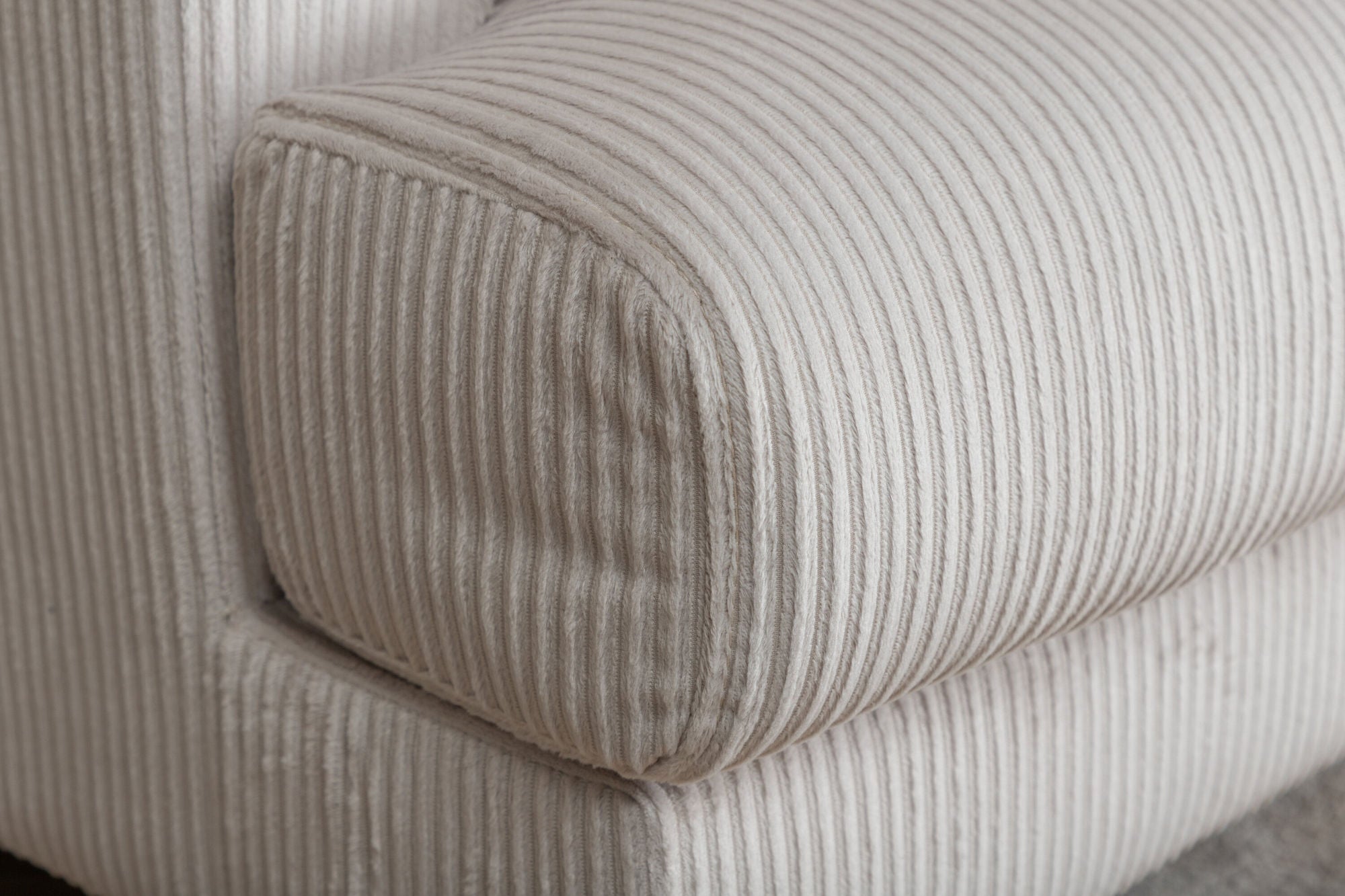Venture Home Sofia Single Sofa - Black / Beige Corduroy