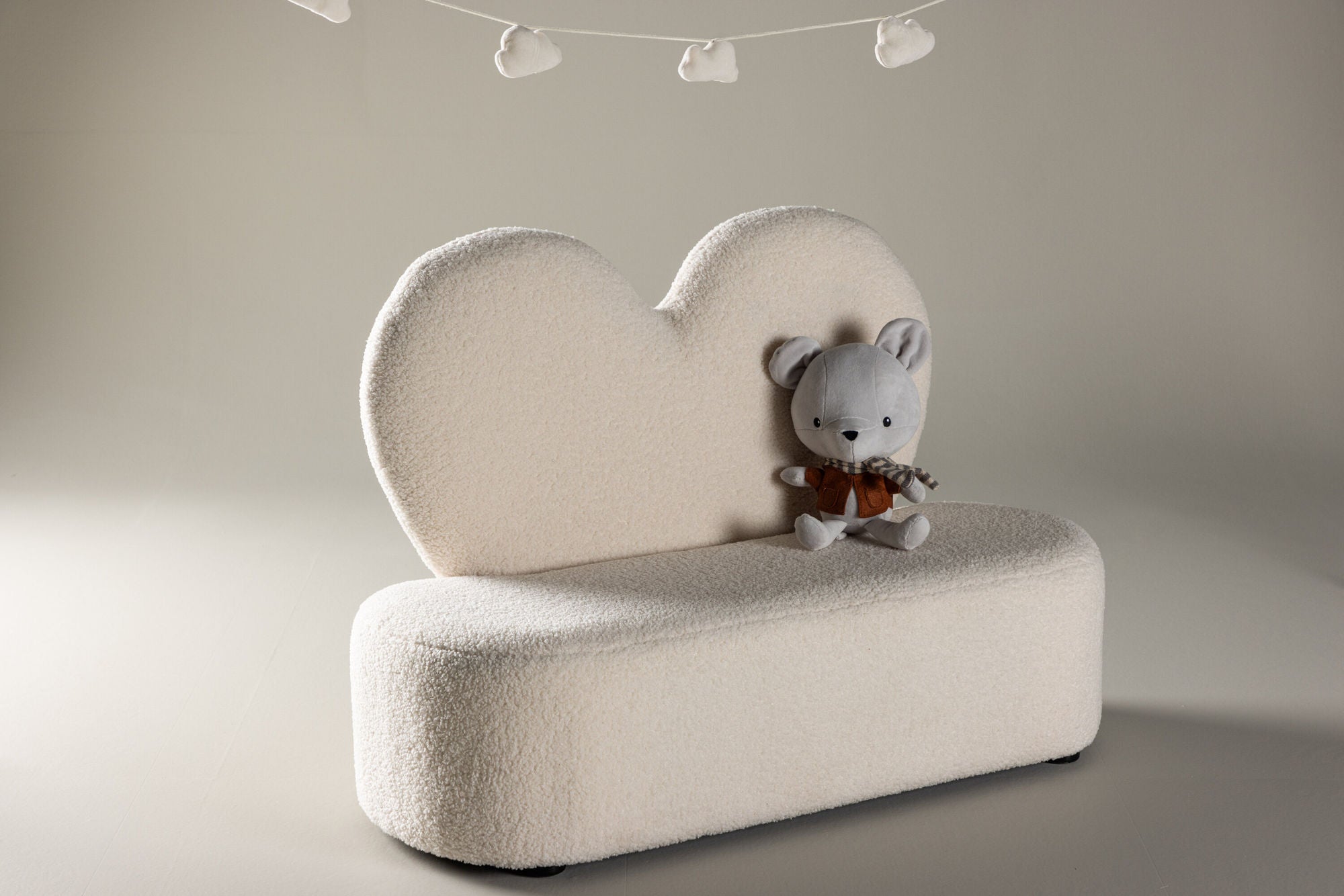 Venture Home Kids Flower Sofa - Beige / Teddy FSC 100%