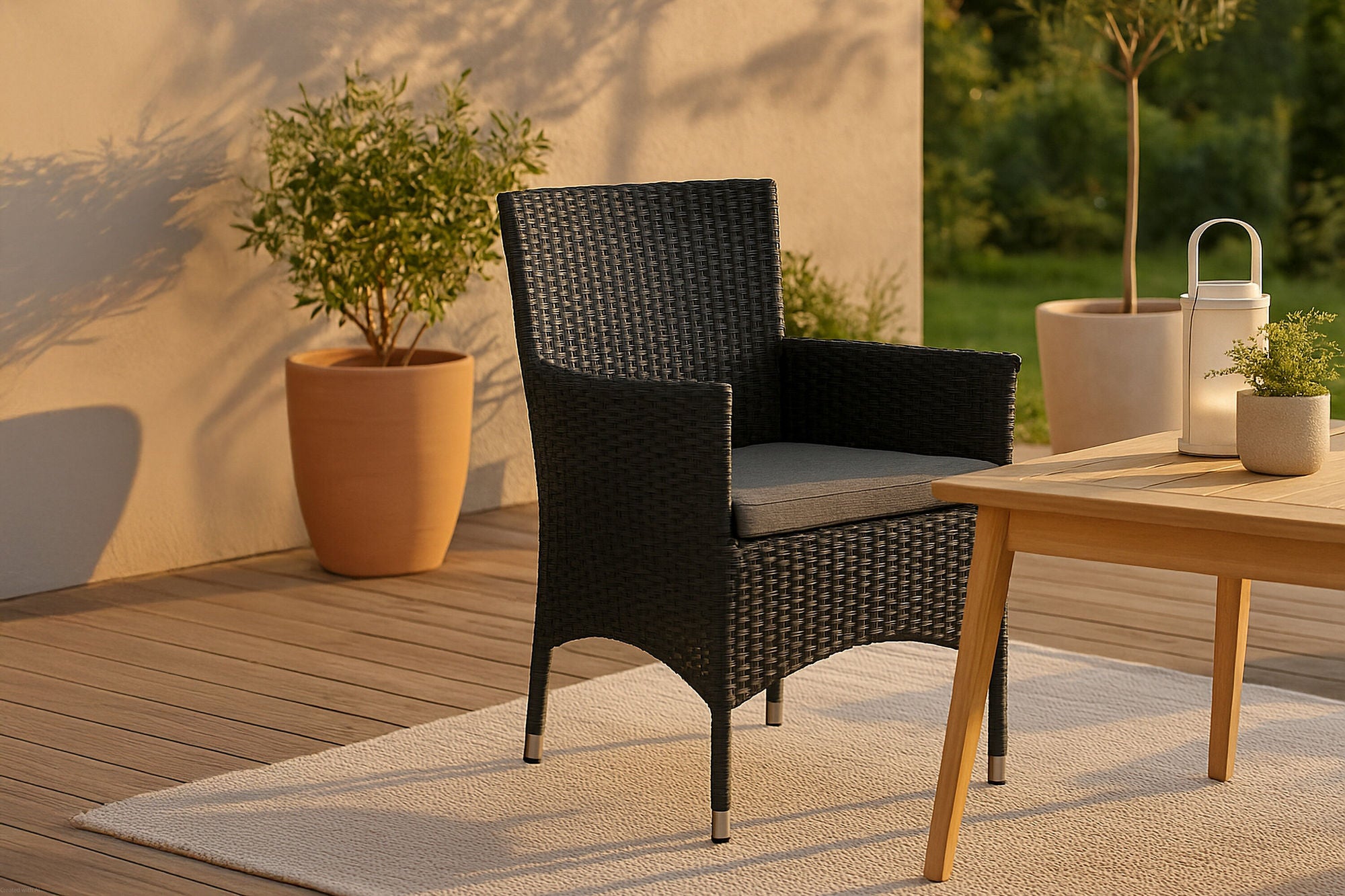 Venture Home Malin Armchair 2-pack - Black/Grey