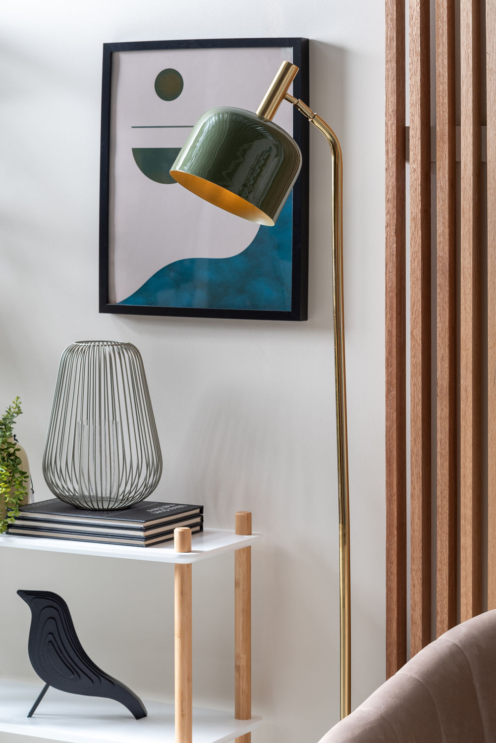 LEITMOTIV Floor lamp Smart enamel jungle green