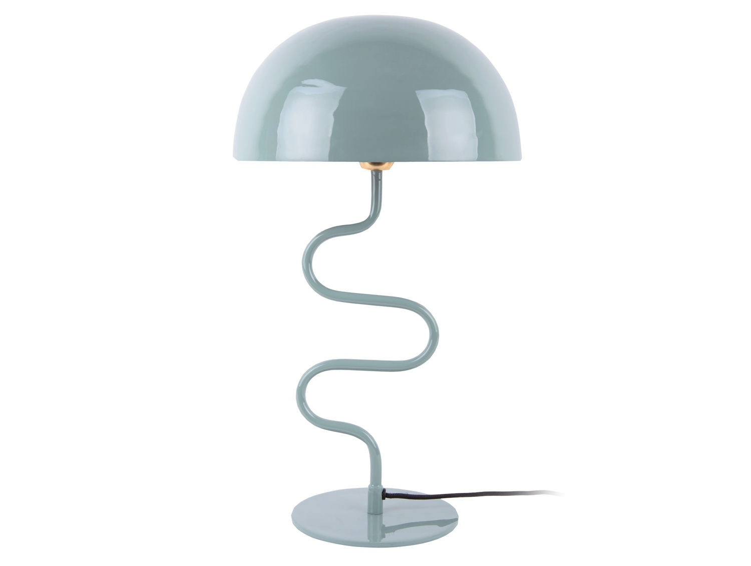 LEITMOTIV Table lamp Twist enamel misty blue