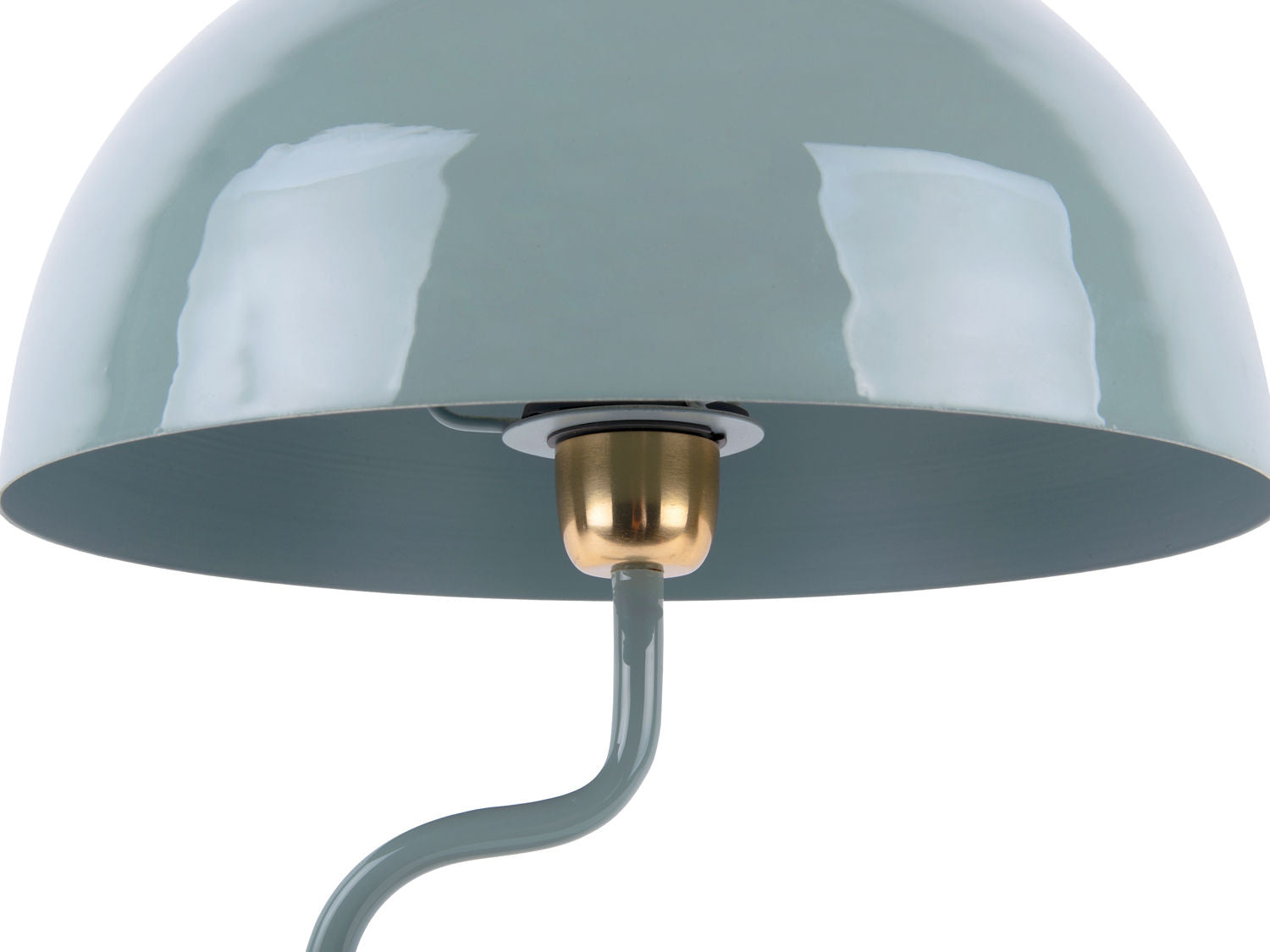 LEITMOTIV Table lamp Twist enamel misty blue