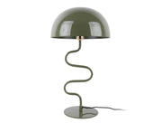 LEITMOTIV Table lamp Twist enamel jungle green