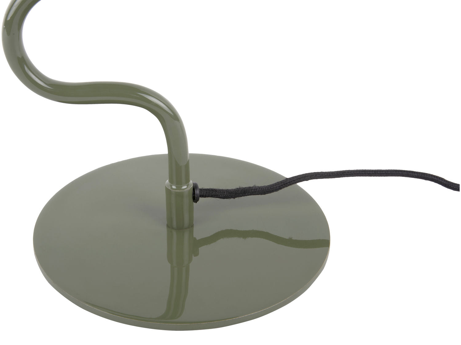 LEITMOTIV Table lamp Twist enamel jungle green
