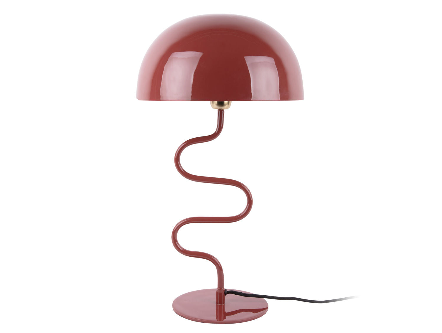 LEITMOTIV Table lamp Twist enamel red ochre