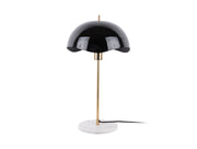 LEITMOTIV Table lamp Waved Dome enamel black