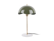 LEITMOTIV Table lamp Waved Dome enamel jungle green