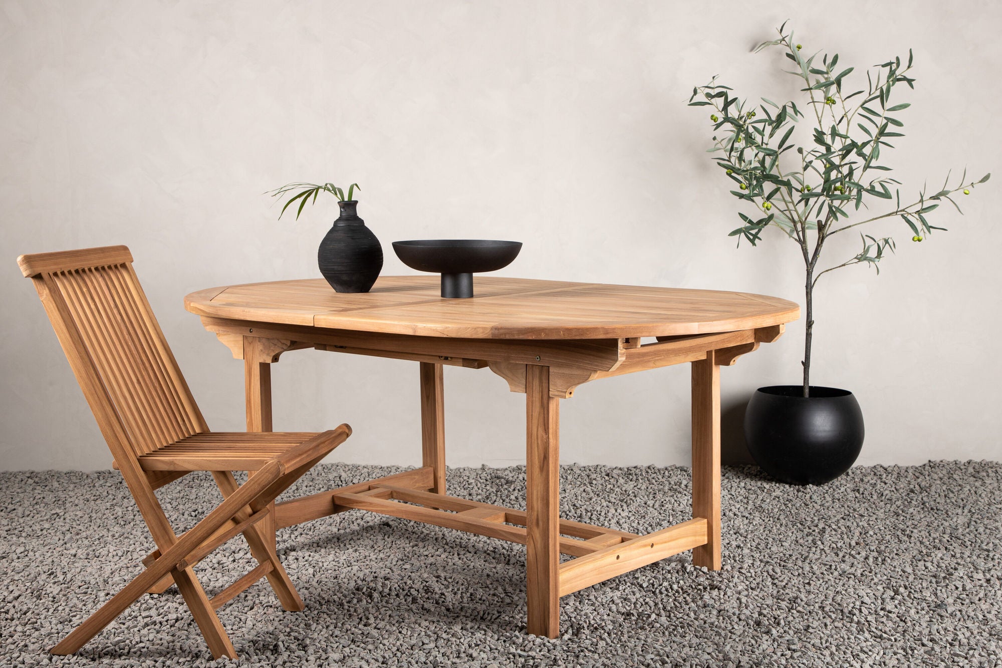 Venture Home Kenya Oval spisebord 180/240*120*H75 -Teak