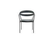 Venture Home Slit - Spisebordsstol inc Cushion- Black /Grey - Aluminium -