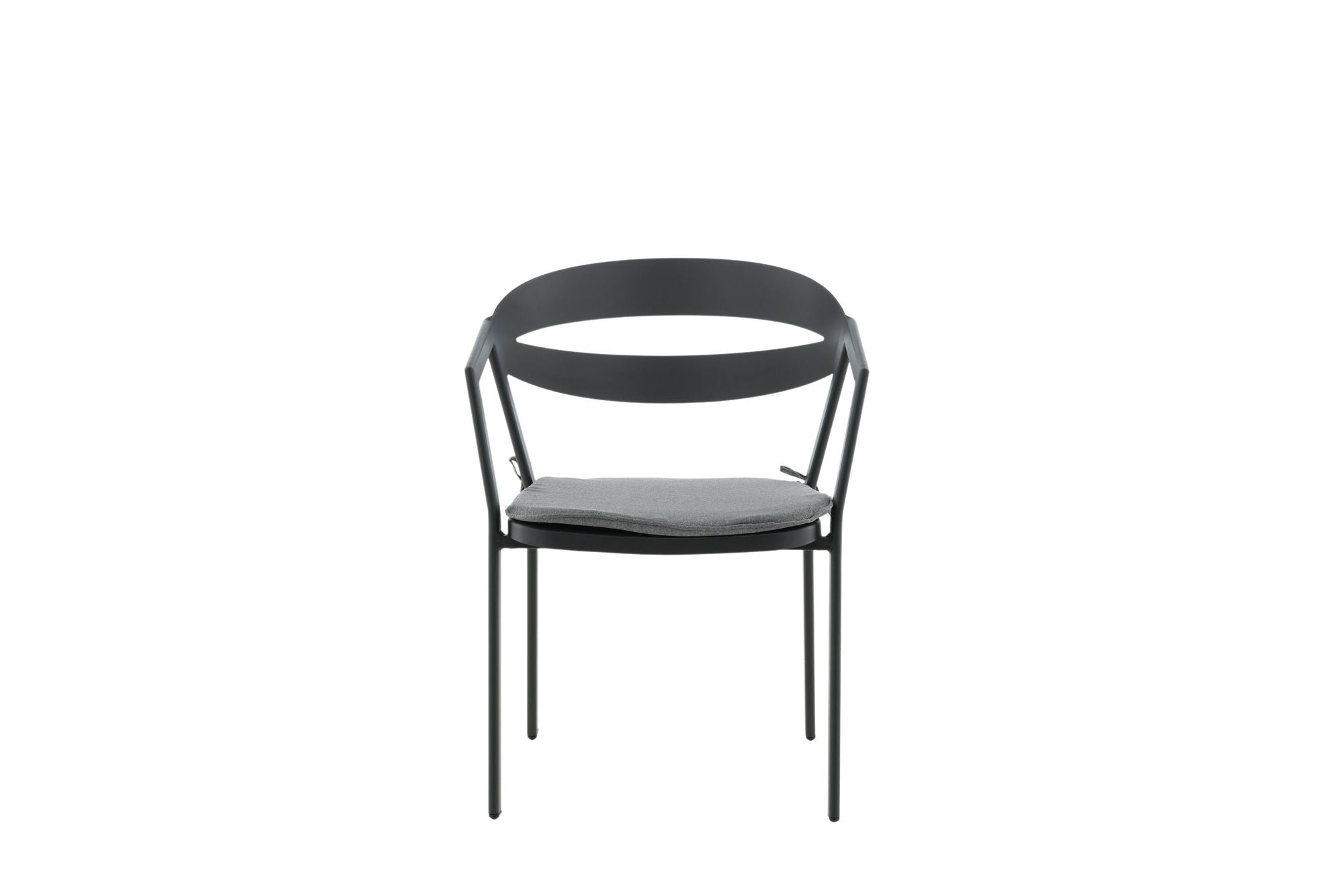 Venture Home Slit - Spisebordsstol inc Cushion- Black /Grey - Aluminium -