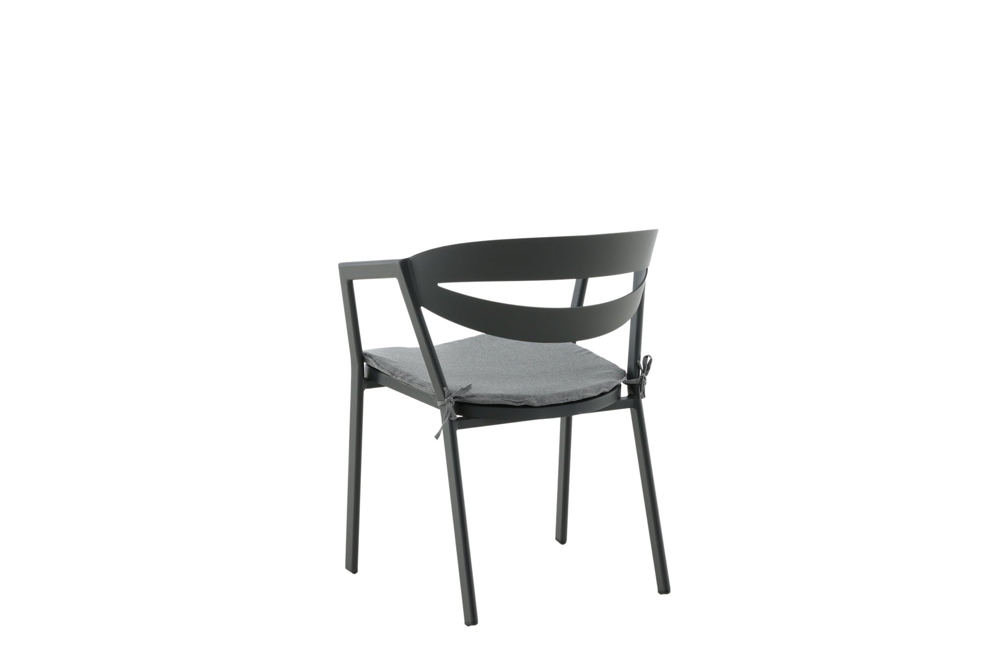 Venture Home Slit - Spisebordsstol inc Cushion- Black /Grey - Aluminium -