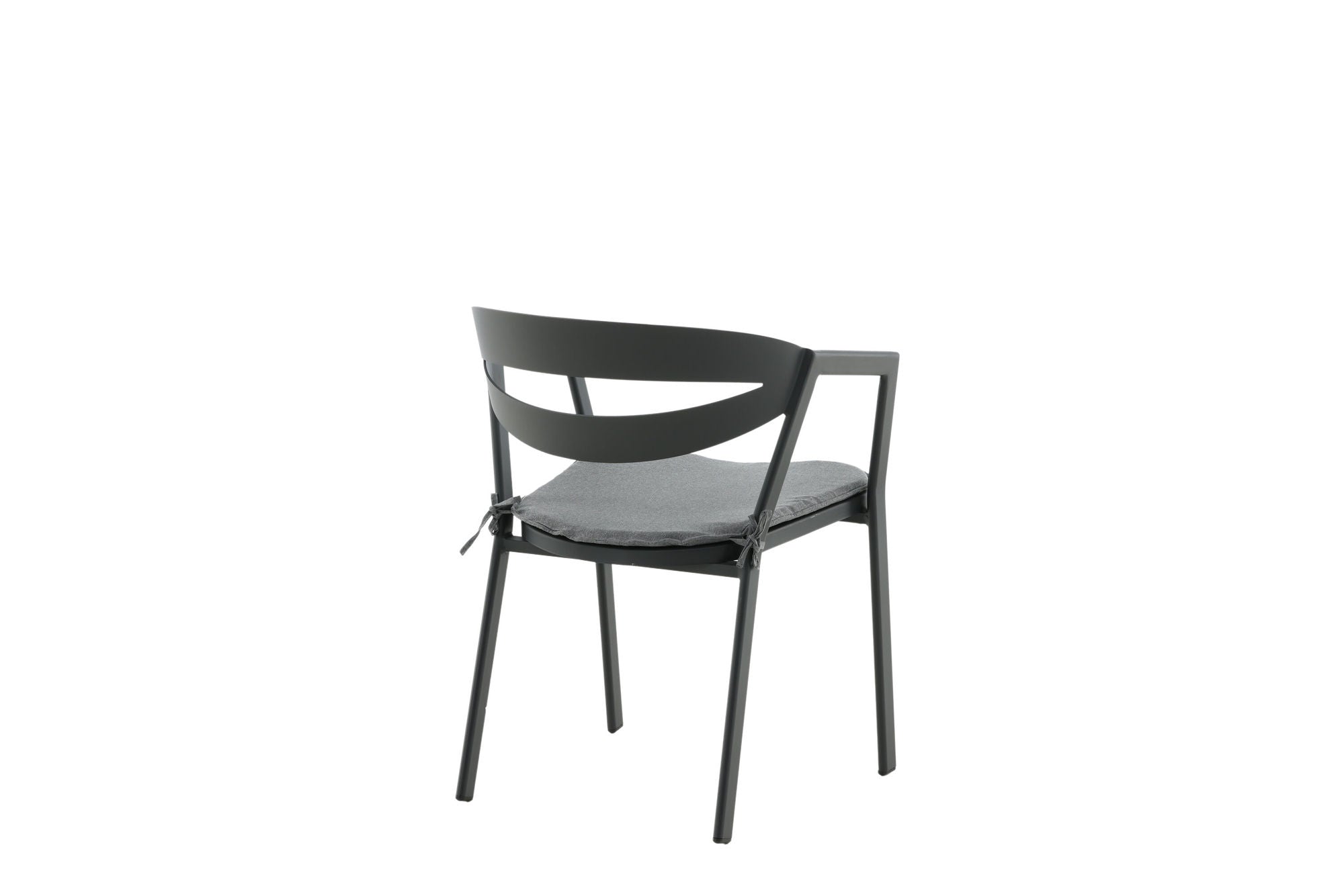 Venture Home Slit - Spisebordsstol inc Cushion- Black /Grey - Aluminium -