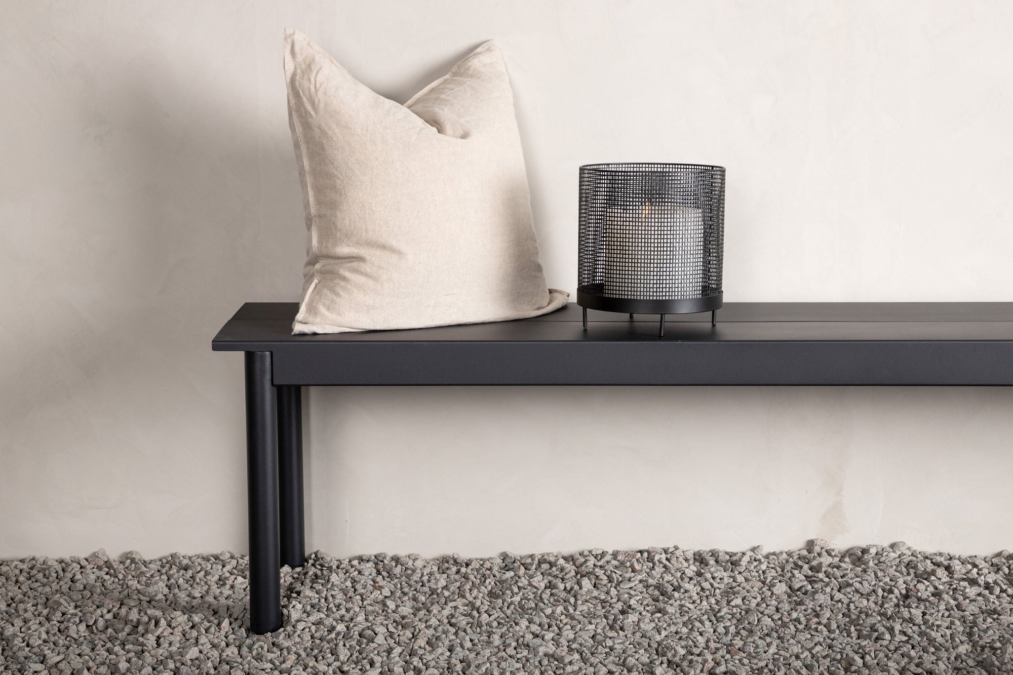 Venture Home Modena - bænk- Black - Aluminium - 180cm