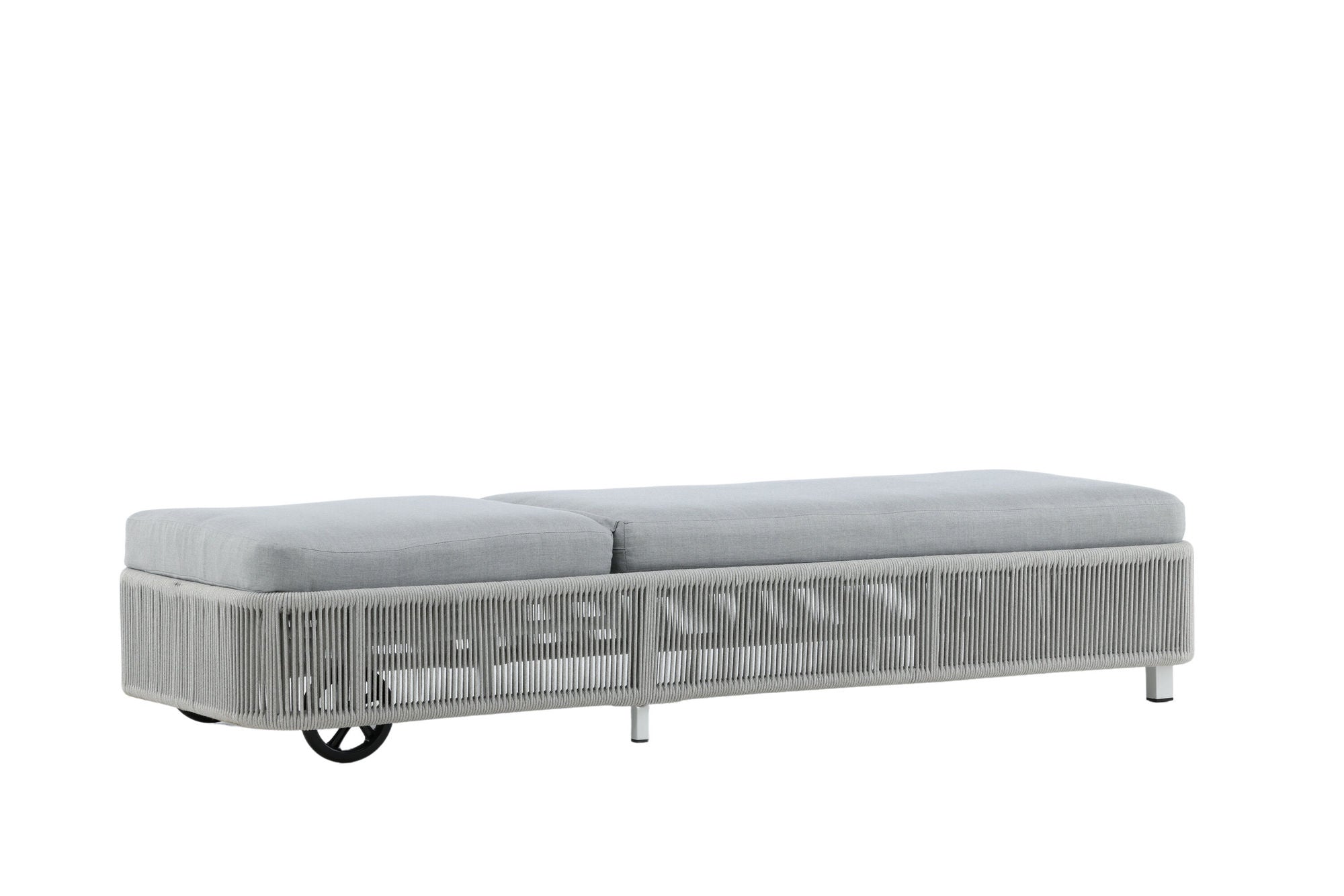 Venture Home Virya - Sun Lounge inc. Cushion- White / Grey - Rope -