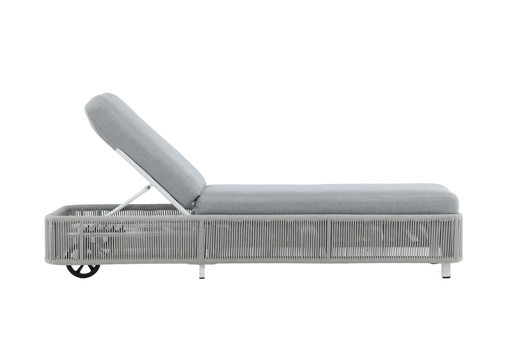 Venture Home Virya - Sun Lounge inc. Cushion- White / Grey - Rope -