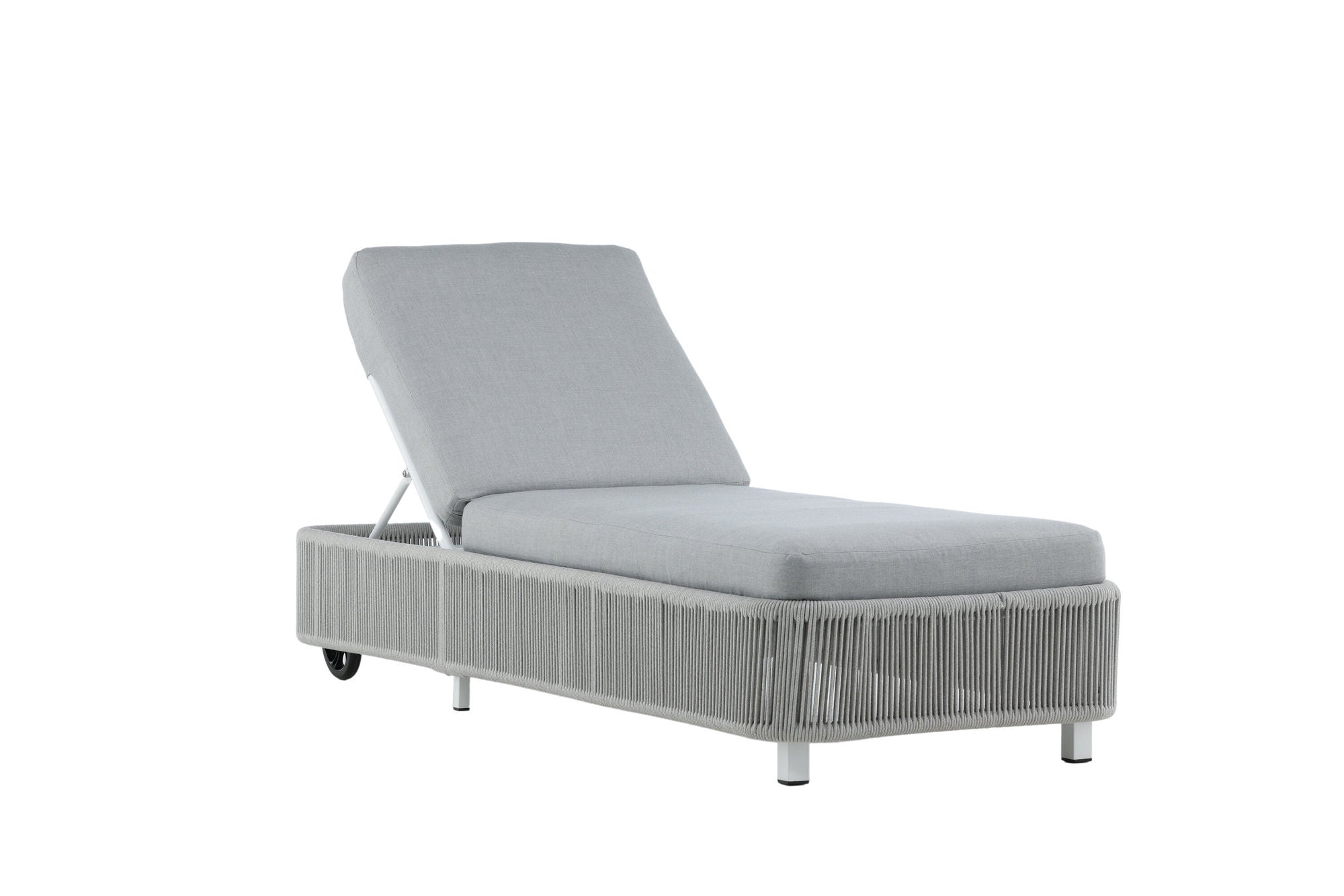 Venture Home Virya - Sun Lounge inc. Cushion- White / Grey - Rope -