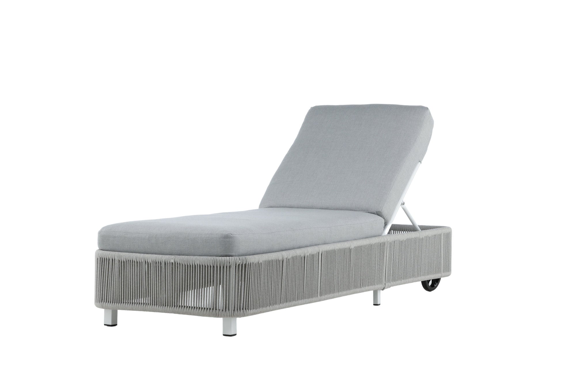 Venture Home Virya - Sun Lounge inc. Cushion- White / Grey - Rope -