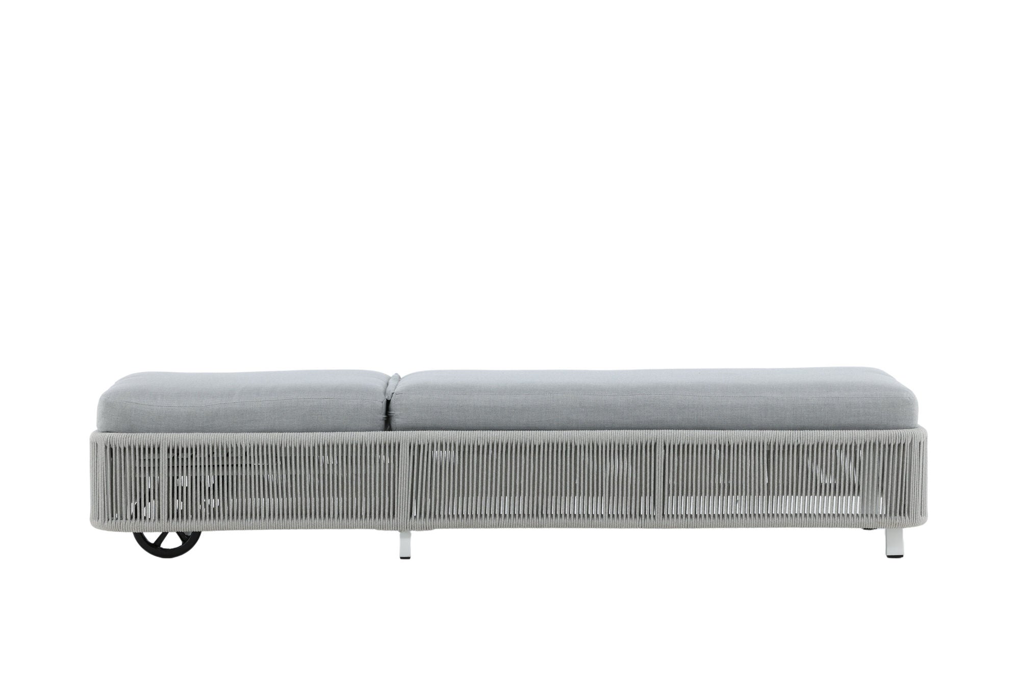 Venture Home Virya - Sun Lounge inc. Cushion- White / Grey - Rope -