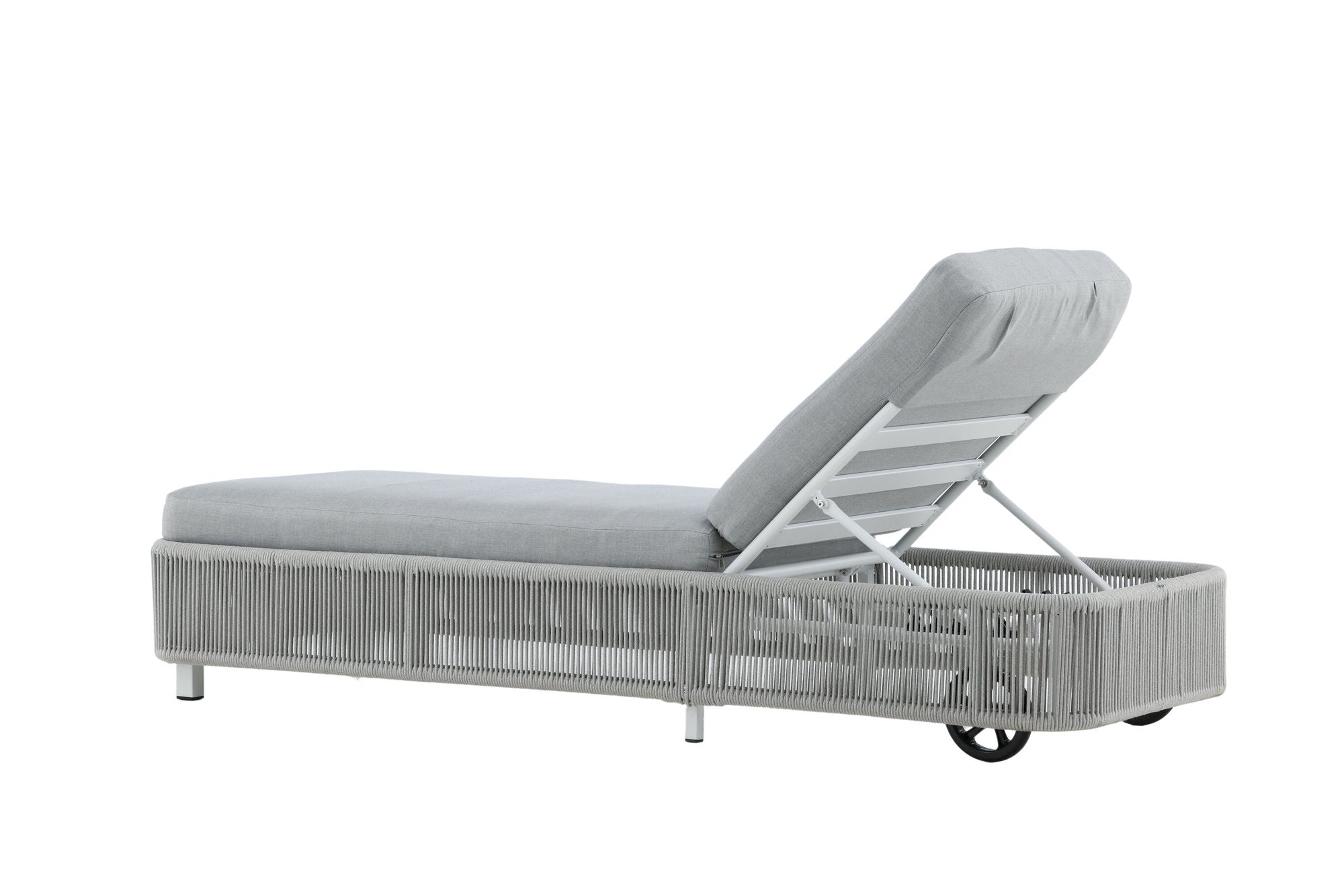 Venture Home Virya - Sun Lounge inc. Cushion- White / Grey - Rope -