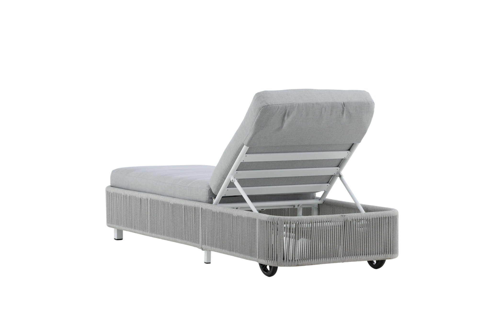 Venture Home Virya - Sun Lounge inc. Cushion- White / Grey - Rope -