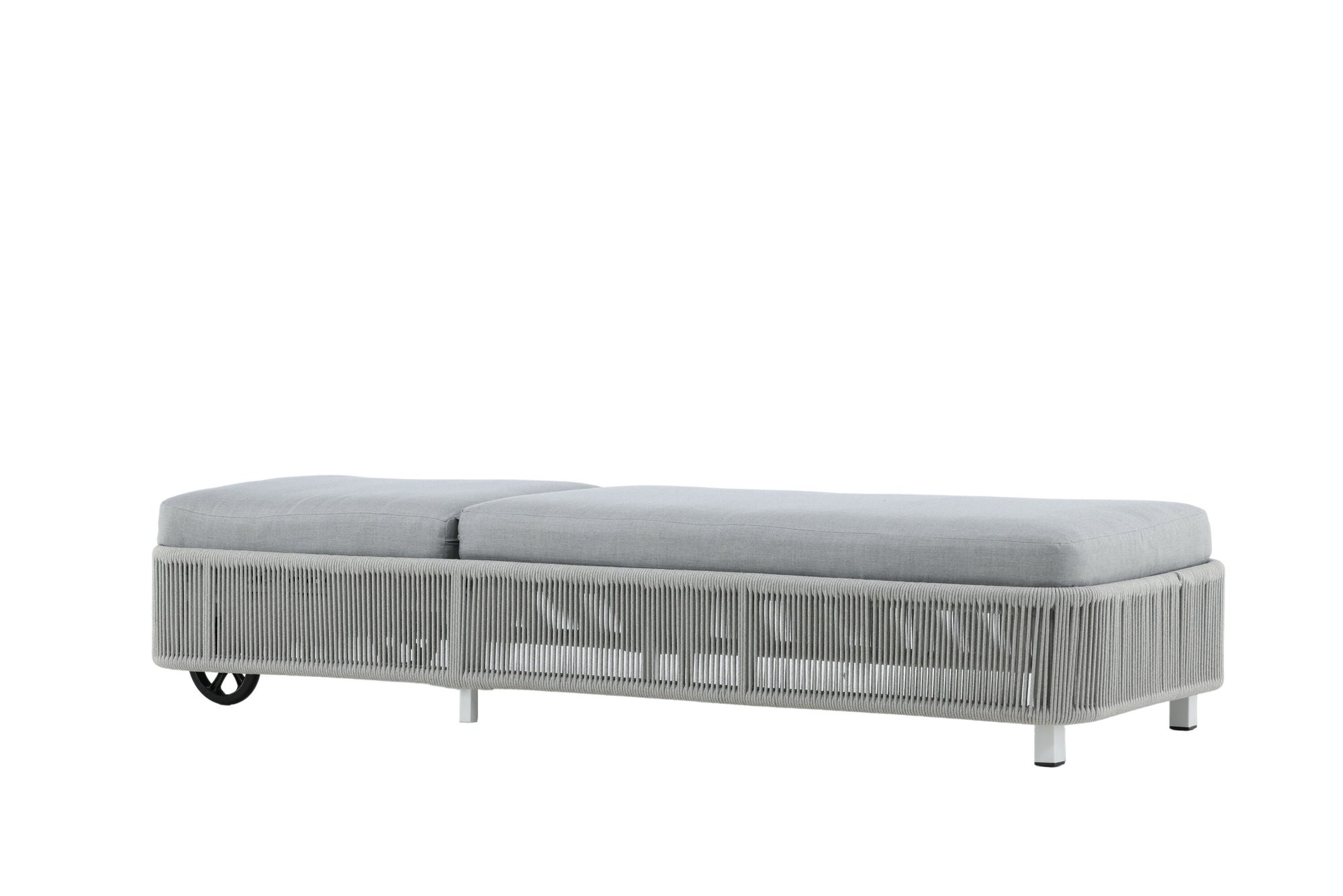 Venture Home Virya - Sun Lounge inc. Cushion- White / Grey - Rope -