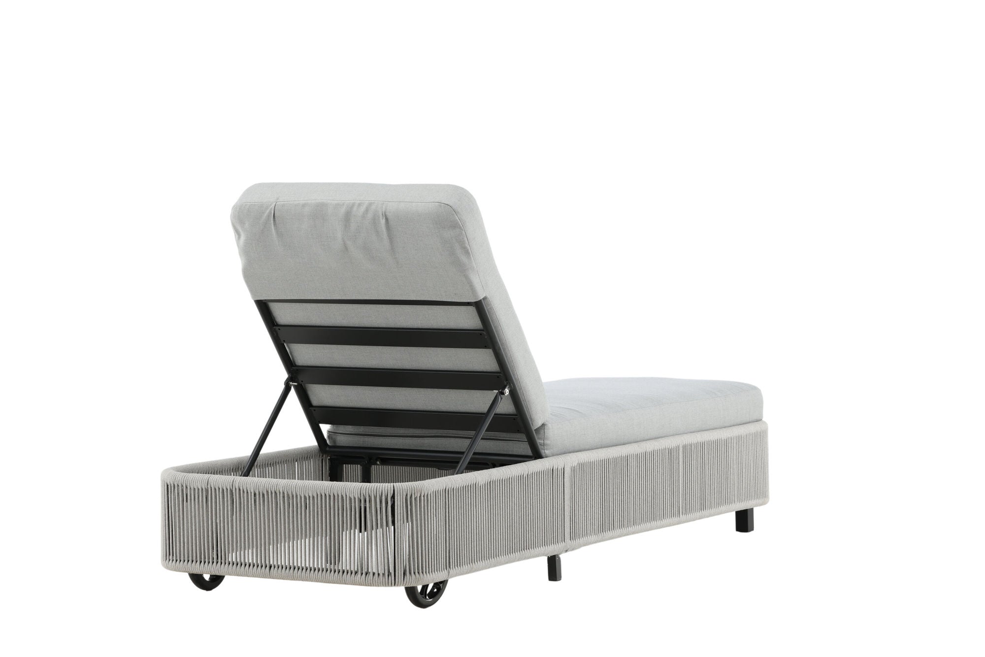 Venture Home Virya - Sun Lounge inc. Cushion- Black / Grey - Rope -