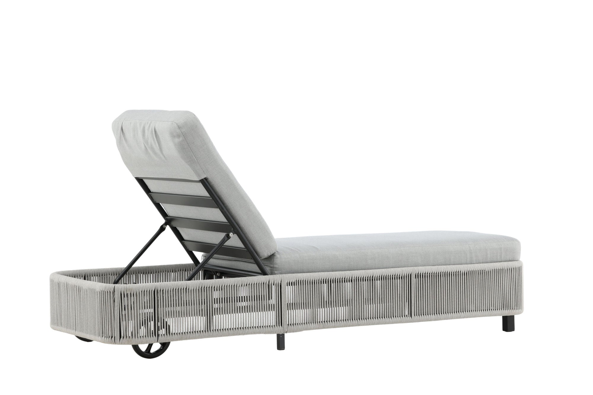 Venture Home Virya - Sun Lounge inc. Cushion- Black / Grey - Rope -