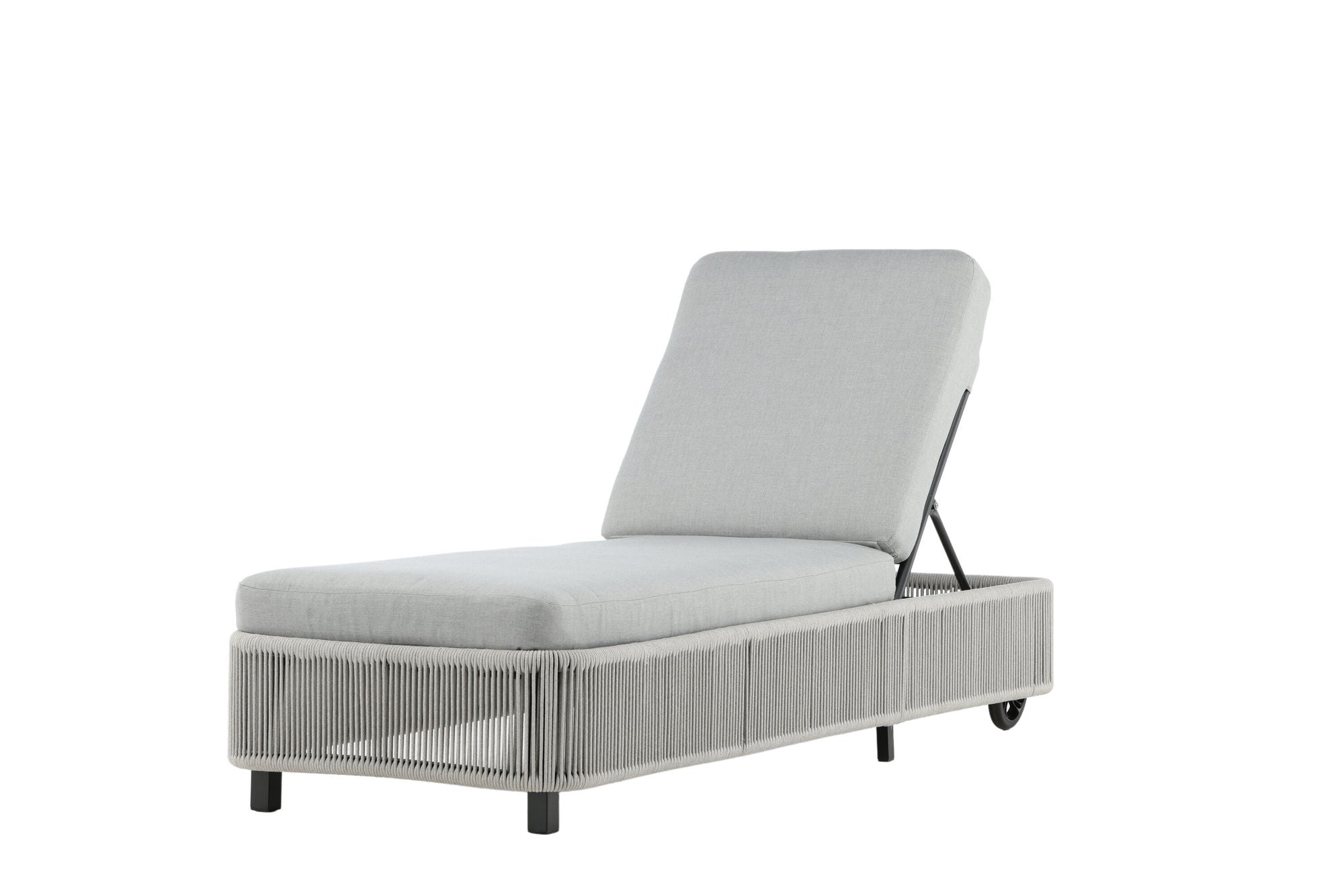 Venture Home Virya - Sun Lounge inc. Cushion- Black / Grey - Rope -
