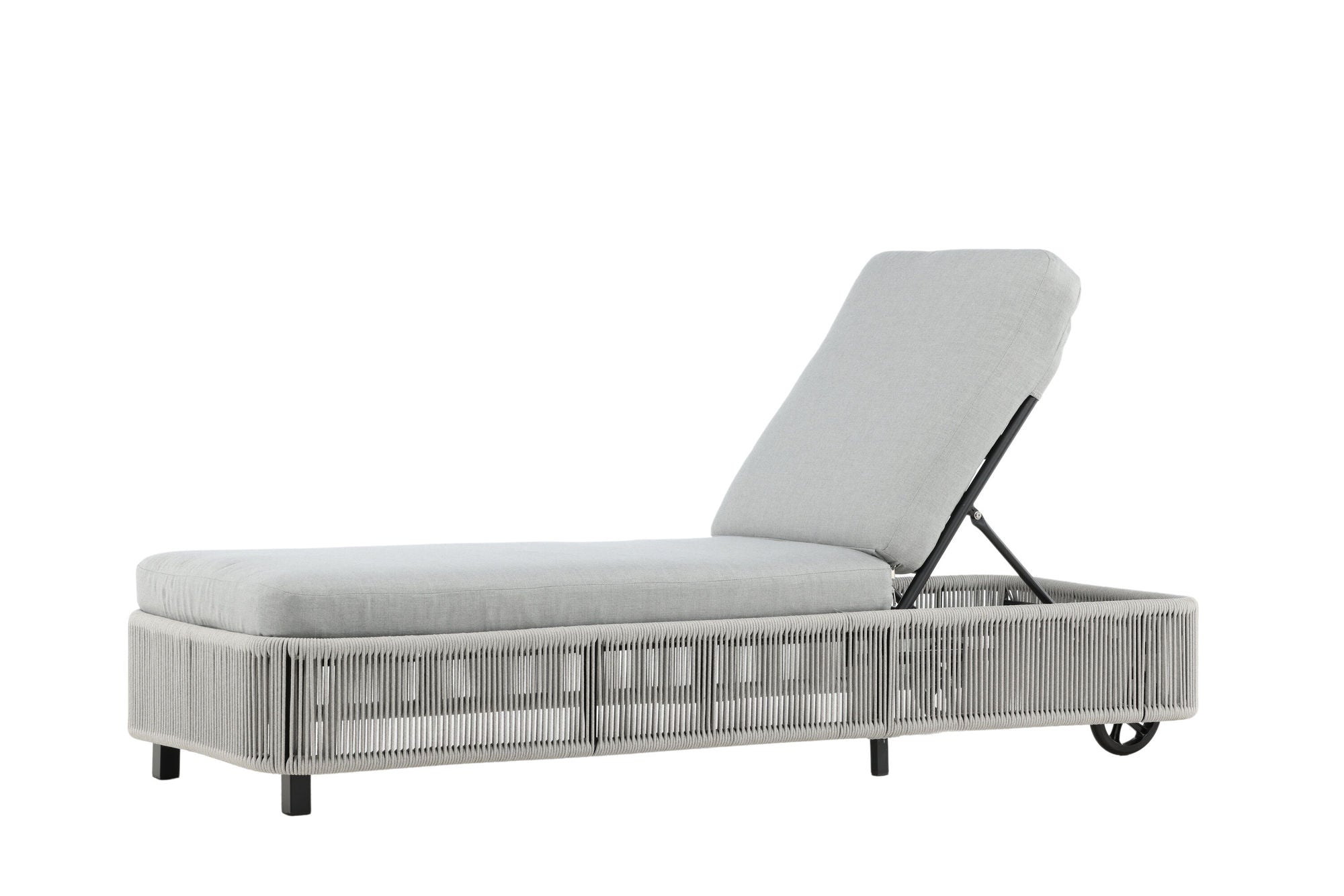 Venture Home Virya - Sun Lounge inc. Cushion- Black / Grey - Rope -