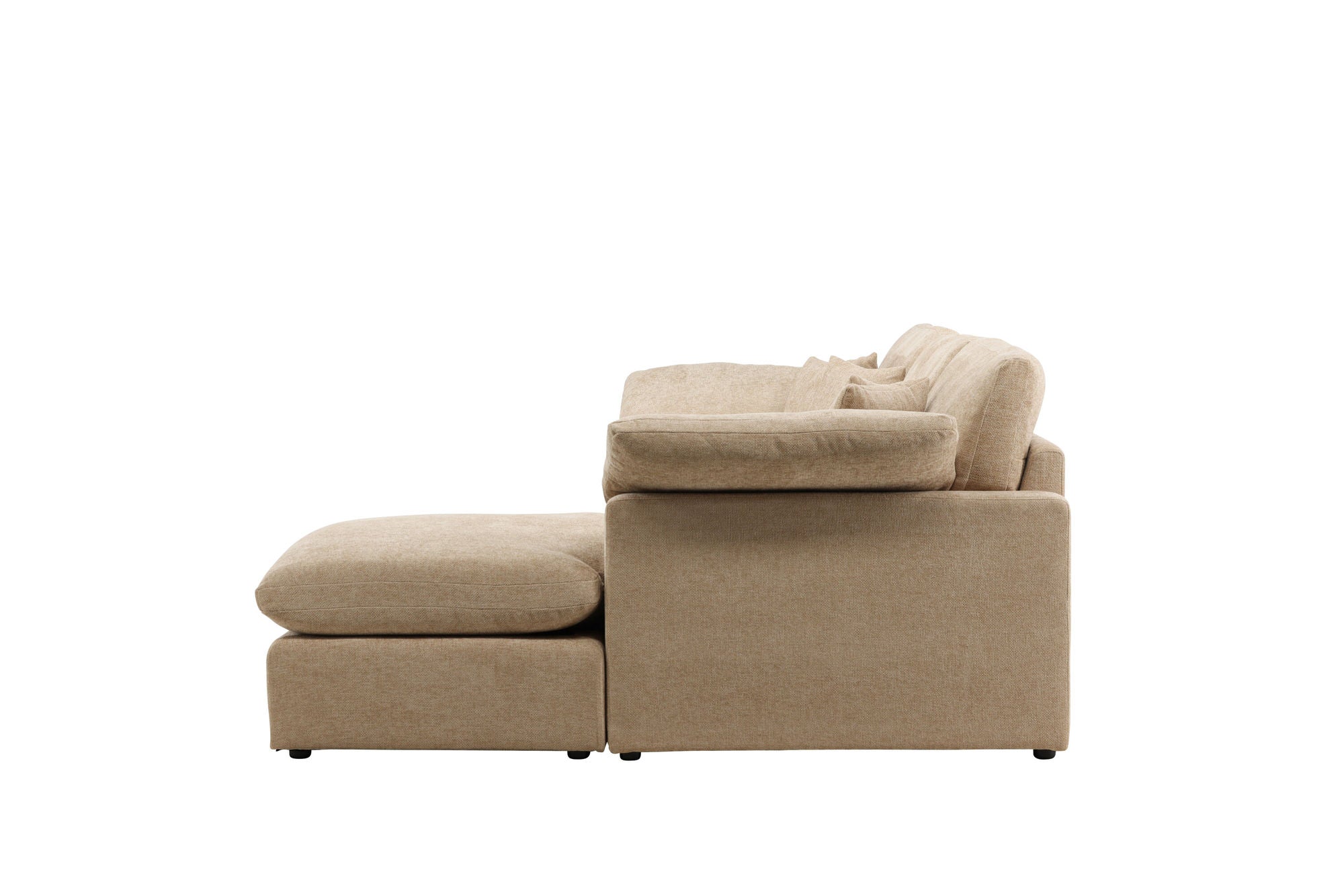 Vind Amalfi hjørne Sofa - Sand Fabric /