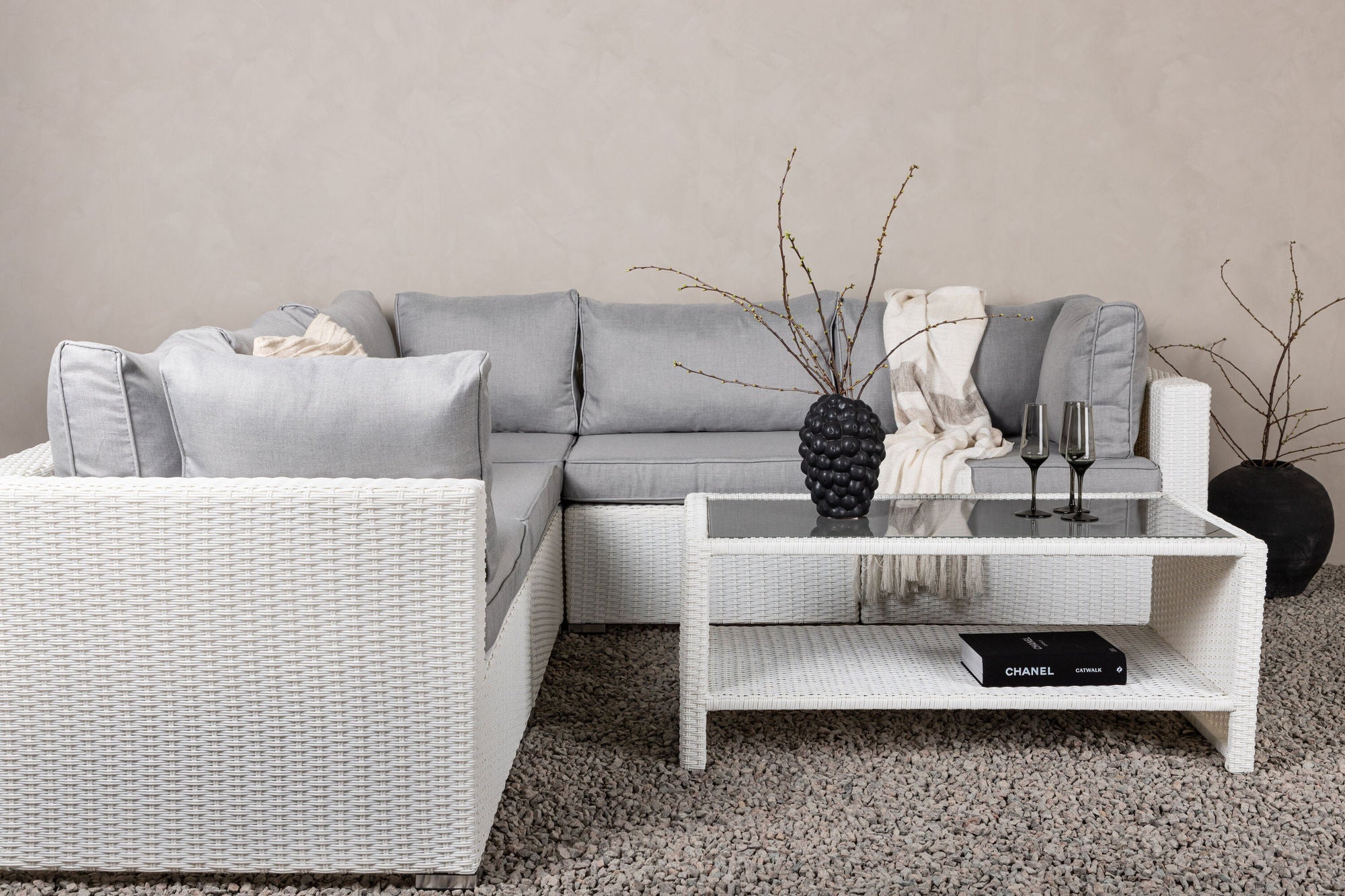 Venture Home Amazon Module Sofa set 3+2+1 - White/Grey