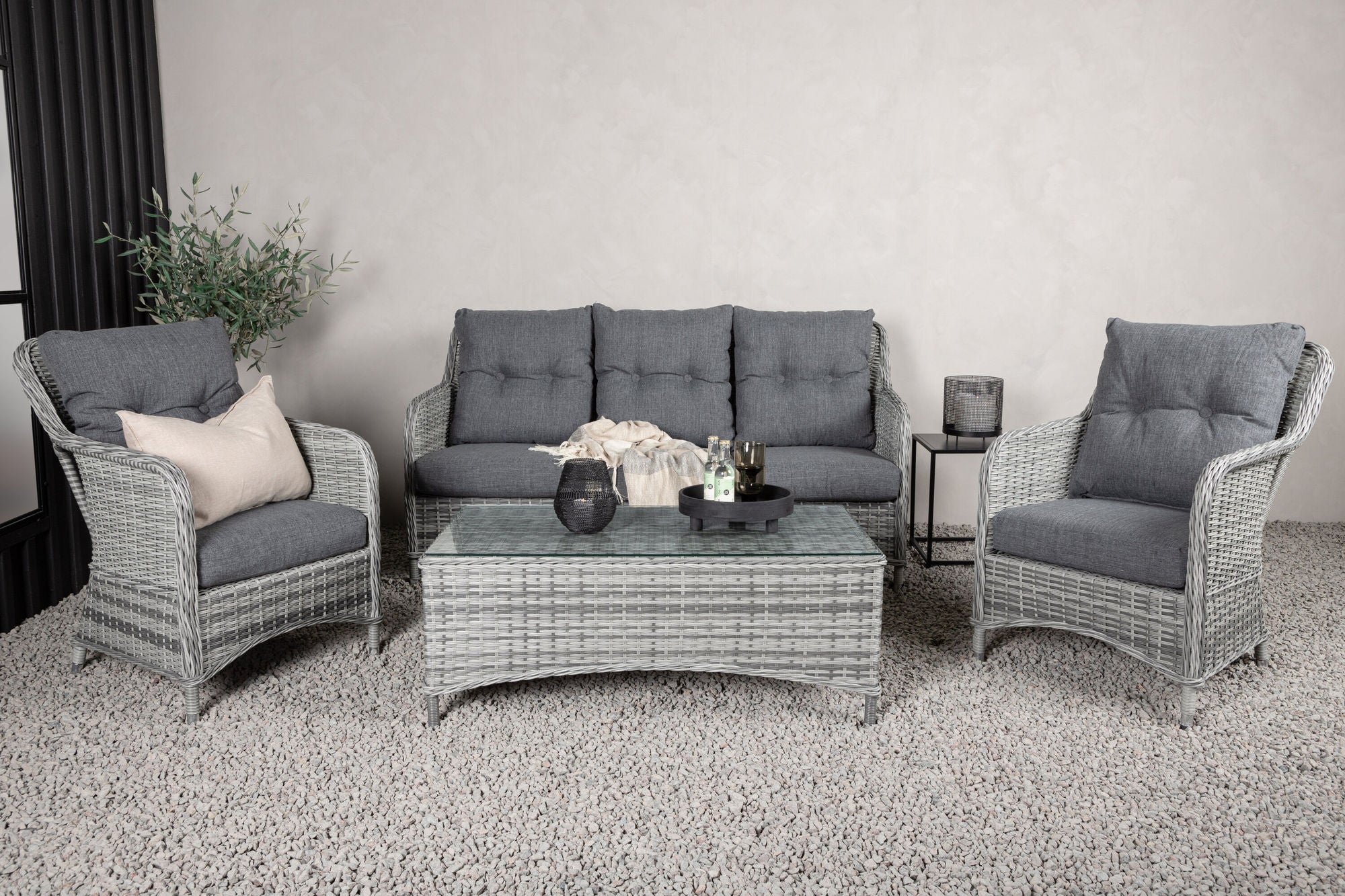 Venture Home Vikelund Sofa set  - Grey/Grey