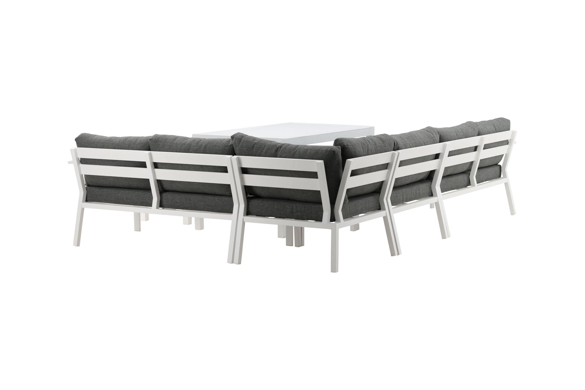 Venture Home Ramos - hjørne Sofa- White / Grey - Aluminium -