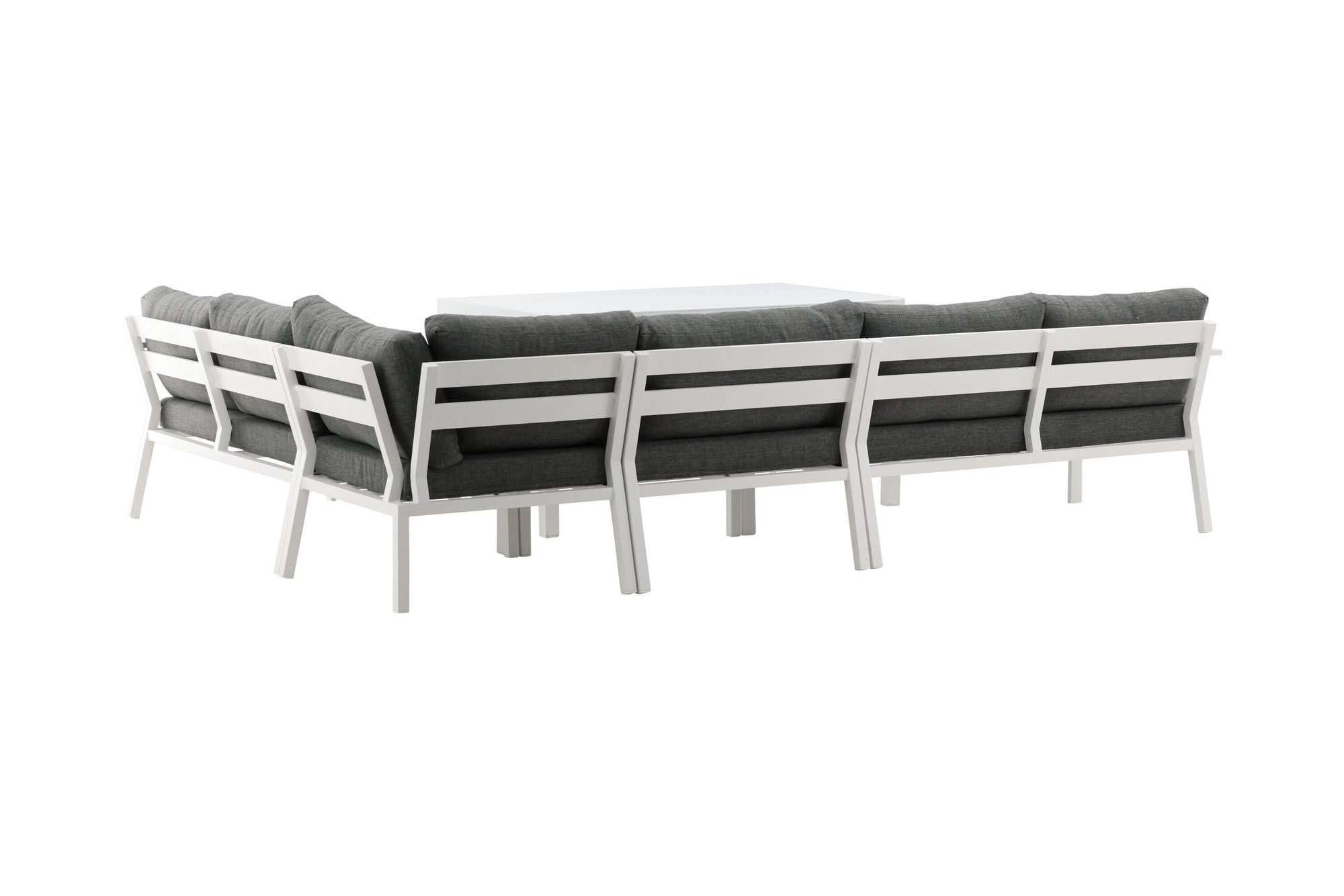 Venture Home Ramos - hjørne Sofa- White / Grey - Aluminium -