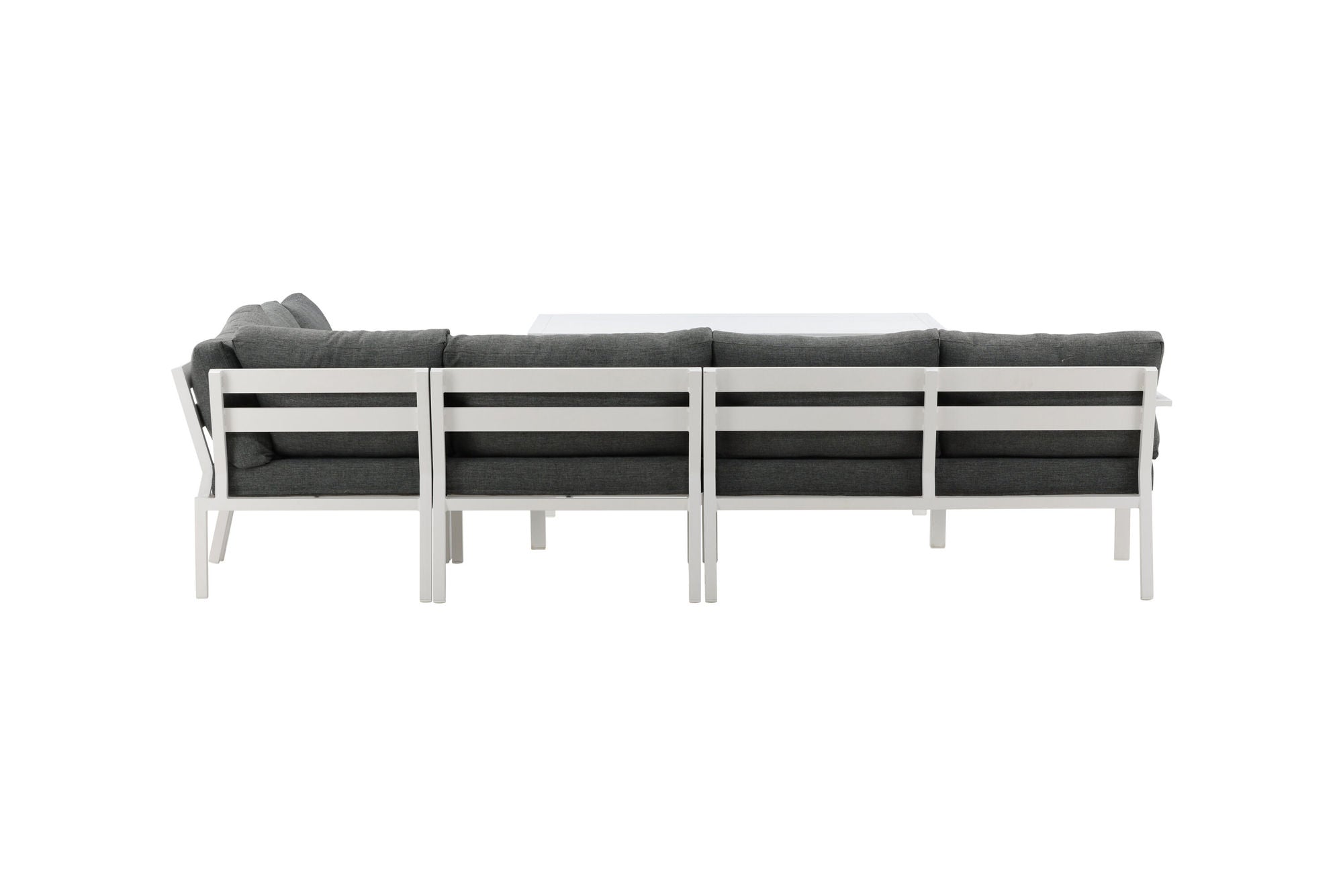 Venture Home Ramos - hjørne Sofa- White / Grey - Aluminium -