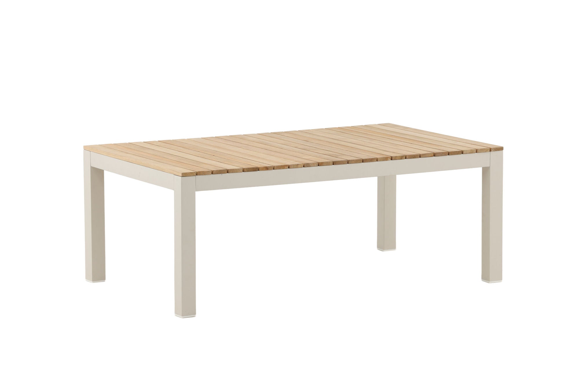 Venture Home Brasilia Sofa bord - Beige alu / teakslats