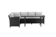 Venture Home Brentwood hjørne sofa - Black/Grey