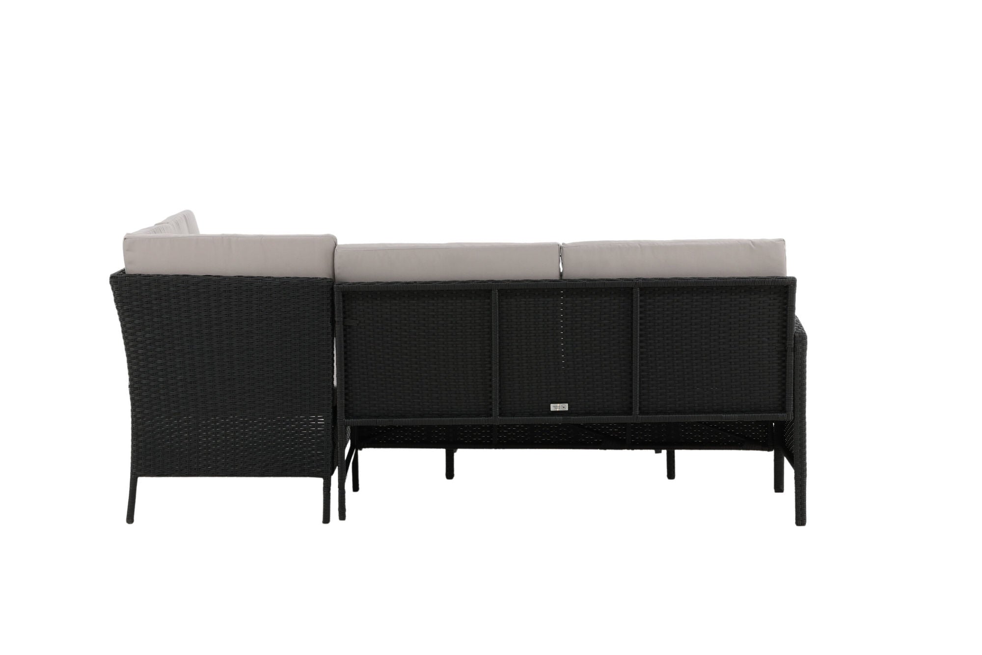 Venture Home Knock - hjørne Sofa- Black/Grey - Wicker -
