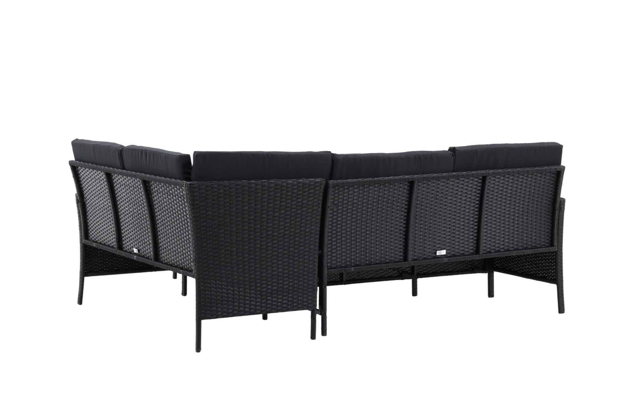 Venture Home Knock - hjørne Sofa- Black/Black - Wicker -